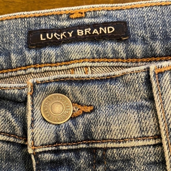 Lucky Brand 12 High Rise Jeans Crop Mini Boot Bridgette Womens Stretch - Picture 9 of 16